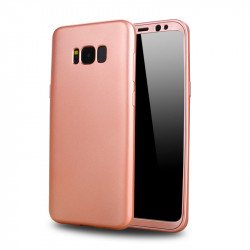 Samsung Galaxy S8 Plus TPU Full Cover Hybrid Case (Rose Gold)